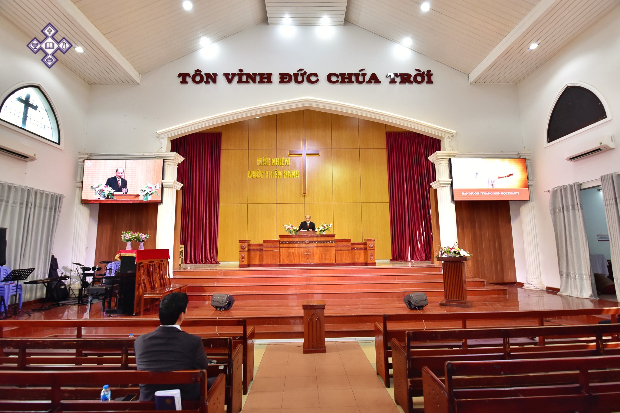 Những hình ảnh của chương trình thờ phượng Chúa trực truyến ngày 29/03/2020
